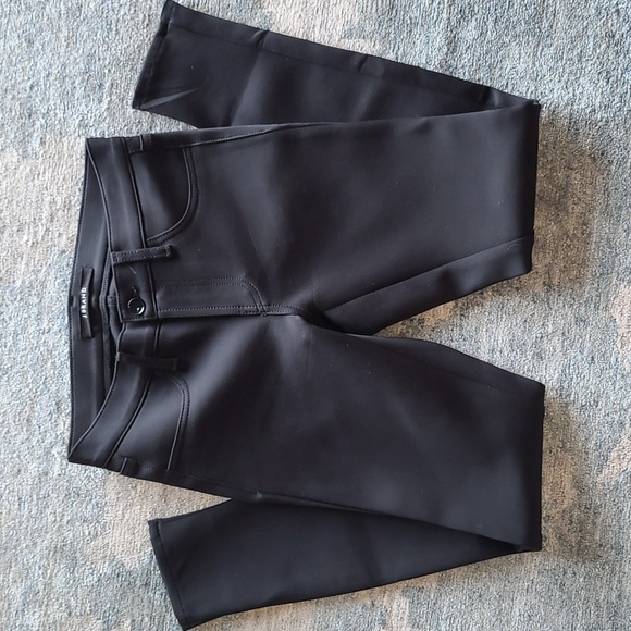 J BRAND ODYSSEY Black Skinny "Scuba Pants" size 26 - Picture 2 of 7